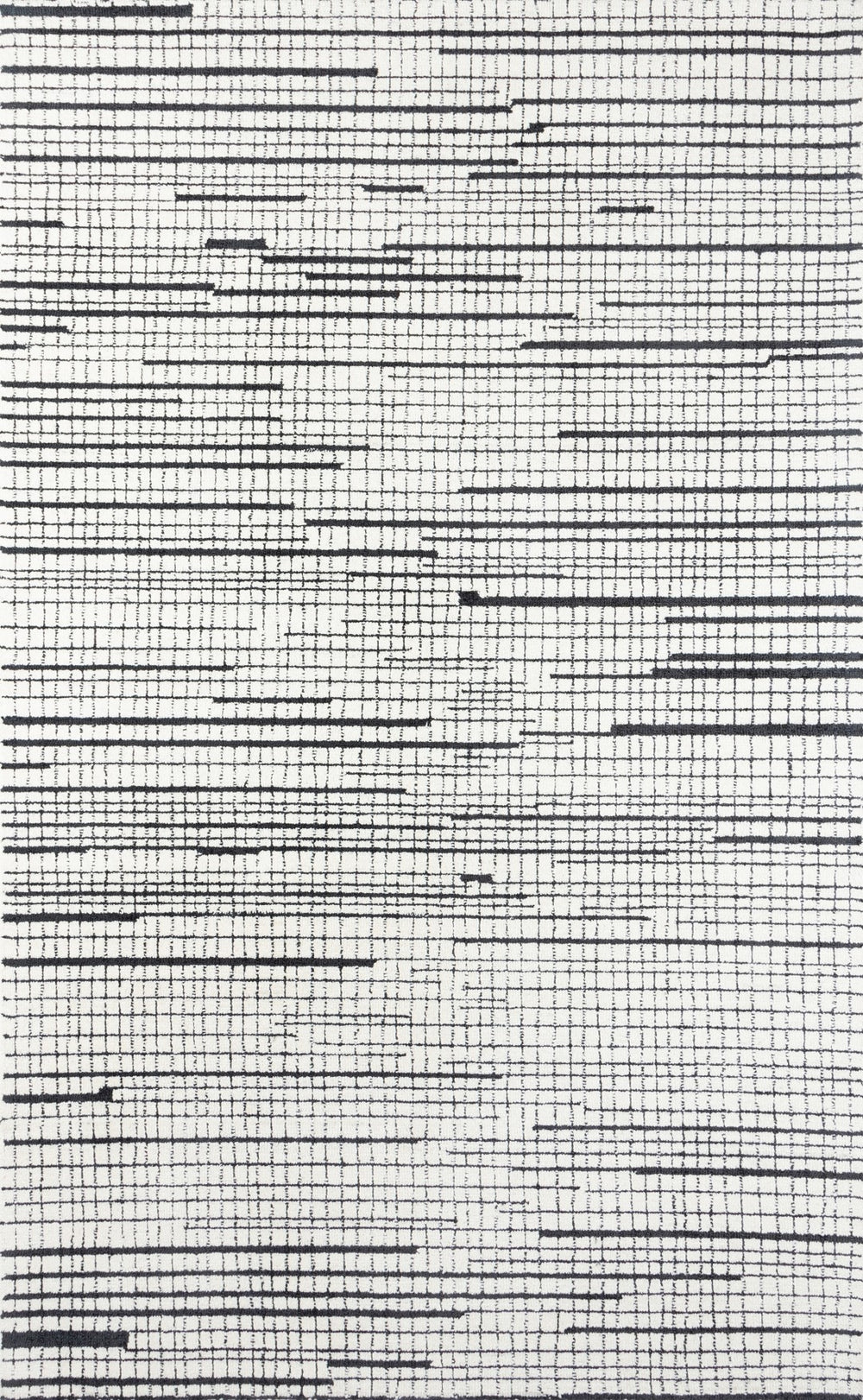 Momeni Smith SMI-1 Hand Tufted Contemporary Abstract Indoor Area Rug Black 9' x 12' SMITHSMI-1BLK90C0