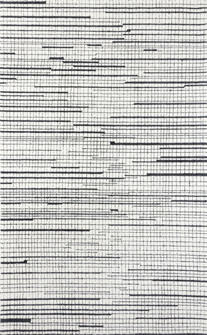 Momeni Smith SMI-1 Hand Tufted Contemporary Abstract Indoor Area Rug Black 9' x 12' SMITHSMI-1BLK90C0