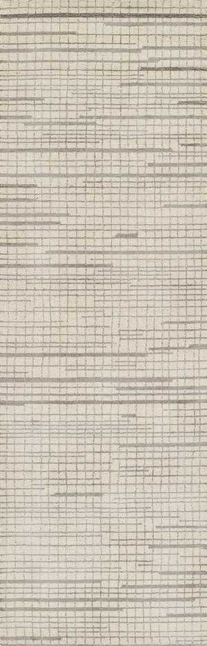 Momeni Smith SMI-1 Hand Tufted Contemporary Abstract Indoor Area Rug Grey 9' x 12' SMITHSMI-1GRY90C0