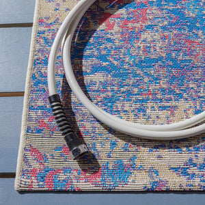 Safavieh Summer 409 Power Loomed 76% Polypropylene/23% Polyester/1% Backing Material Indoor/Outdoor Rug SMR409M-8