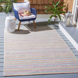 Summer 421 Indoor / Outdoor Power Loomed 23% Polyester 76% Polypropylene 1% Backing Material Rug Ivory / Blue