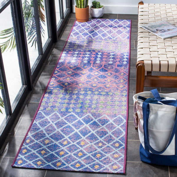 Safavieh Summer 452 Power Loomed 76% Polypropylene/23% Polyester/1% Backing Material Indoor/Outdoor Rug SMR452M-8