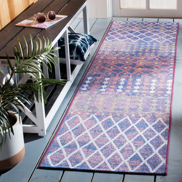 Safavieh Summer 452 Power Loomed 76% Polypropylene/23% Polyester/1% Backing Material Indoor/Outdoor Rug SMR452M-8