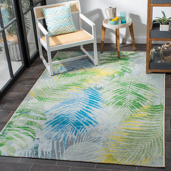 Safavieh Summer 485 Power Loomed 76% Polypropylene/23% Polyester/1% Backing Material Indoor/Outdoor Rug SMR485Y-9
