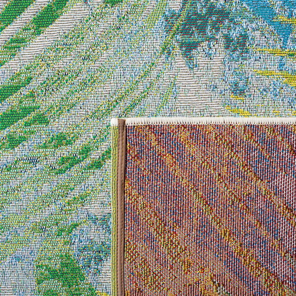 Safavieh Summer 485 Power Loomed 76% Polypropylene/23% Polyester/1% Backing Material Indoor/Outdoor Rug SMR485Y-9