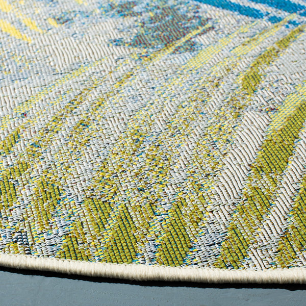 Safavieh Summer 485 Power Loomed 76% Polypropylene/23% Polyester/1% Backing Material Indoor/Outdoor Rug SMR485Y-9