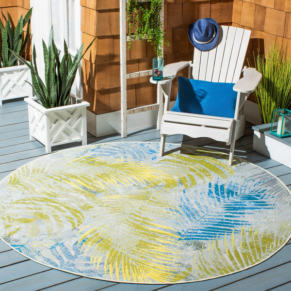Safavieh Summer 485 Power Loomed 76% Polypropylene/23% Polyester/1% Backing Material Indoor/Outdoor Rug SMR485Y-9