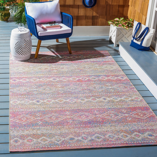 Safavieh Summer 498 Power Loomed 76% Polypropylene/23% Polyester/1% Backing Material Indoor/Outdoor Rug SMR498A-9