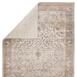 Jaipur Living Sinclaire Collection SNL02 Tajsa 35% Metallic Polyester 35% Polypropylene 30% Polyester Machine Made Transitional Medallion Rug RUG152443