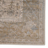 Jaipur Living Sinclaire Collection SNL02 Tajsa 35% Metallic Polyester 35% Polypropylene 30% Polyester Machine Made Transitional Medallion Rug RUG152443