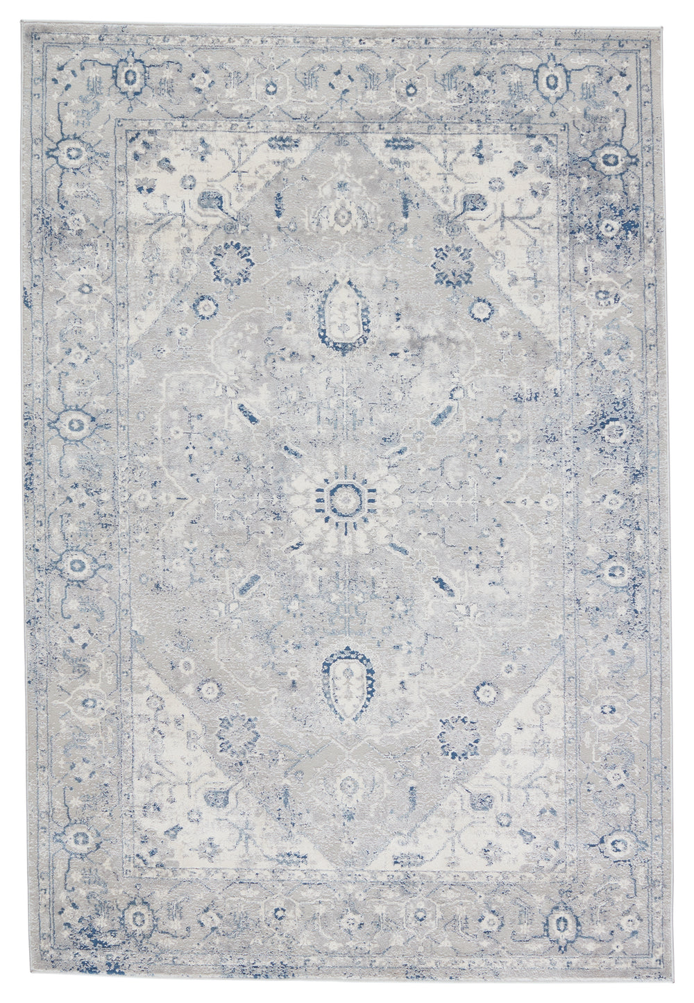 Jaipur Living Solace Collection SOC02 Dianella 56% Polypropylene 44% Shrink Polyester Machine Made Updated Traditional Medallion Rug RUG150995
