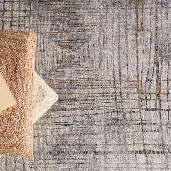 Jaipur Living Solace Collection SOC05 Toril 57% Polypropylene 43% Shrink Polyester Machine Made Modern Abstract Rug RUG151007