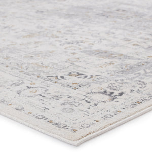 Jaipur Living Solace Collection SOC06 Ellington 53% Polypropylene 47% Shrink Polyester Machine Made Updated Traditional Medallion Rug RUG151011