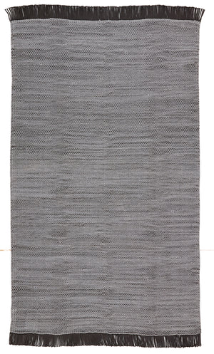 Jaipur Living Savvy Indoor/ Outdoor Solid Gray/ Black Area Rug (8'10"X11'9")