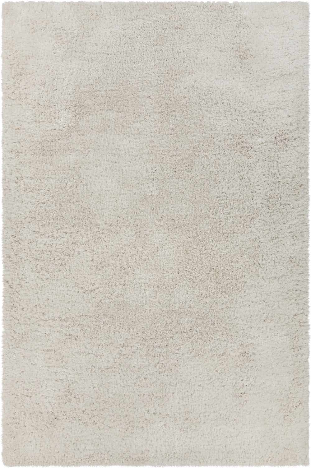 Chandra Rugs Sofie 100% Polyester Hand-Woven Contemporary Shag Rug White 9' x 13'