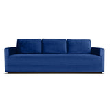 Nativa Interiors Adalyn Solid + Manufactured Wood / Velvet Commercial Grade Sofa Blue 84.00"W x 37.00"D x 30.00"H
