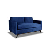 Nativa Interiors Chantel Solid + Manufactured Wood / Velvet Commercial Grade Loveseat Blue 60.00"W x 37.00"D x 30.00"H