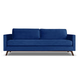 Nativa Interiors Chantel Sofa Deep Plush Solid + Manufactured Wood / Velvet Commercial Grade Deep Plush Sofa Blue 72.00"W x 44.00"D x 30.00"H