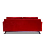 Nativa Interiors Chantel Sofa Deep Plush Solid + Manufactured Wood / Velvet Commercial Grade Deep Plush Wide Sofa Red 84.00"W x 44.00"D x 30.00"H