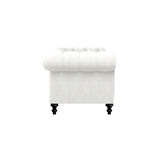 Nativa Interiors London Tufted Sofa Solid + Manufactured Wood / Revolution Performance Fabrics® Commercial Grade Extra Wide Tufted Sofa Off White 103.00"W x 42.50"D x 30.00"H