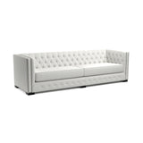 Nativa Interiors Mirel Tufted Sofa Solid + Manufactured Wood / Revolution Performance Fabrics® Commercial Grade Extra Wide Tufted Sofa Off White 108.00"W x 37.00"D x 30.00"H