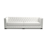 Nativa Interiors Mirel Tufted Sofa Solid + Manufactured Wood / Revolution Performance Fabrics® Commercial Grade Extra Wide Tufted Sofa Off White 108.00"W x 37.00"D x 30.00"H