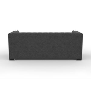 Nativa Interiors Mirel Tufted Sofa Deep Plush Solid + Manufactured Wood / Revolution Performance Fabrics® Commercial Grade Deep Plush Tufted Sofa Charcoal 80.00"W x 44.00"D x 30.00"H