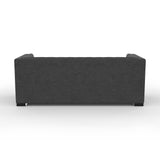 Nativa Interiors Mirel Tufted Sofa Deep Plush Solid + Manufactured Wood / Revolution Performance Fabrics® Commercial Grade Deep Plush Tufted Sofa Charcoal 80.00"W x 44.00"D x 30.00"H