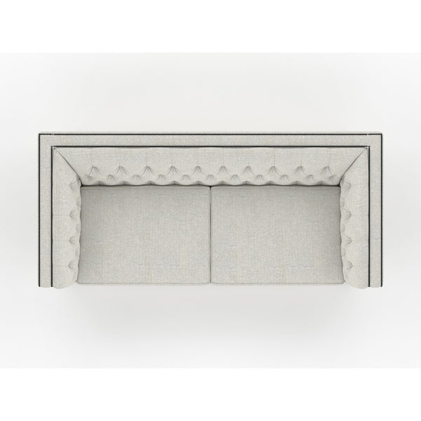 Nativa Interiors Mirel Tufted Sofa Deep Plush Solid + Manufactured Wood / Revolution Performance Fabrics® Commercial Grade Deep Plush Tufted Sofa Grey 80.00"W x 44.00"D x 30.00"H