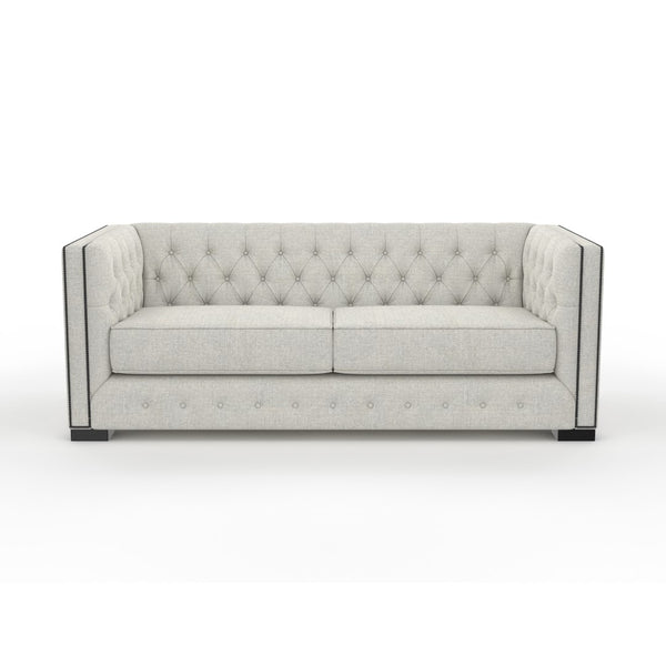 Nativa Interiors Mirel Solid + Manufactured Wood / Revolution Performance Fabrics® Commercial Grade Tufted Sofa Grey 80.00"W x 37.00"D x 30.00"H