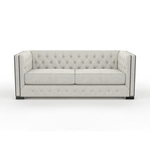 Nativa Interiors Mirel Tufted Sofa Deep Plush Solid + Manufactured Wood / Revolution Performance Fabrics® Commercial Grade Deep Plush Tufted Sofa Grey 80.00"W x 44.00"D x 30.00"H
