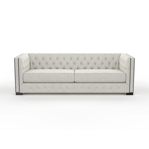 Nativa Interiors Mirel Tufted Sofa Deep Plush Solid + Manufactured Wood / Revolution Performance Fabrics® Commercial Grade Deep Plush Wide Tufted Sofa Grey 94.00"W x 44.00"D x 30.00"H