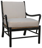 Noir Kevin Chair with Rattan SOF204HB