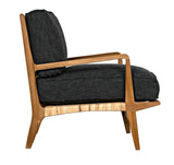 Noir Allister Chair SOF325T-GRAY