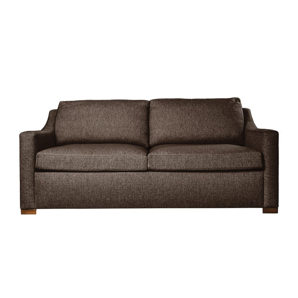 Nativa Interiors Ashley with Premium Gel Infused Foam Mattress Solid + Manufactured Wood / Revolution Performance Fabrics® Commercial Grade Sleeper Sofa  Brown 80.00"W x 36.75"D x 34.00"H