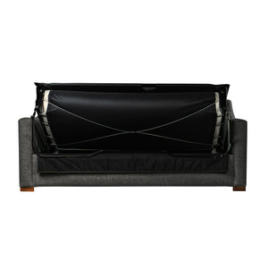 Nativa Interiors Ashley with Premium Memory Foam Mattress Solid + Manufactured Wood / Revolution Performance Fabrics® Commercial Grade Sleeper Sofa  Charcoal 80.00"W x 36.75"D x 34.00"H