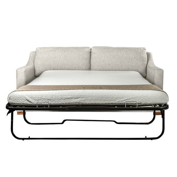 Nativa Interiors Ashley with Premium Memory Foam Mattress Solid + Manufactured Wood / Revolution Performance Fabrics® Commercial Grade Sleeper Sofa  Grey 80.00"W x 36.75"D x 34.00"H