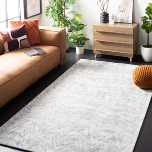 Soho 175 Hand Tufted 45% Viscose, 35% Wool, 20% Cotton Contemporary Rug Grey / Ivory 45% Viscose, 35% Wool, 20% Cotton SOH175F-5