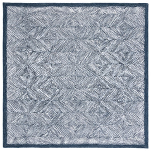 Soho 176 Hand Tufted 45% Viscose, 35% Wool, 20% Cotton Contemporary Rug Dark Grey / Ivory 45% Viscose, 35% Wool, 20% Cotton SOH176F-6SQ
