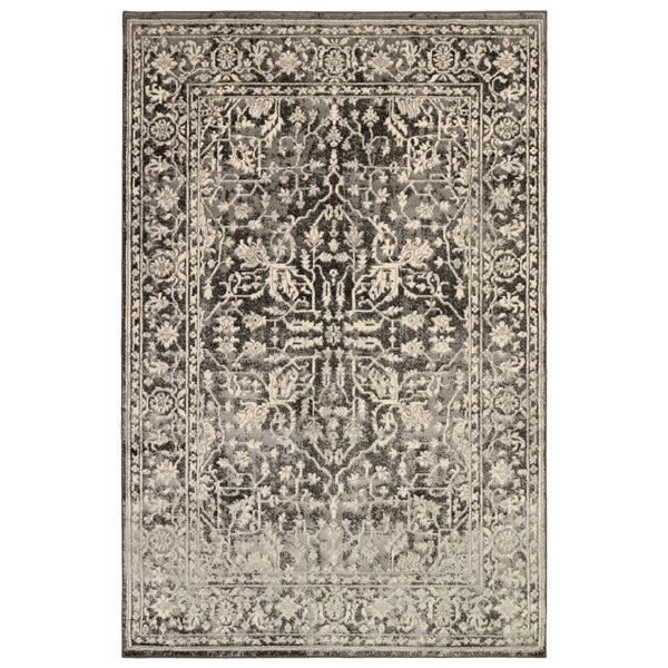 Trans-Ocean Liora Manne Soho Heriz Contemporary Indoor Power Loomed 80% Polypropylene/20% Polyester Rug Black 8'10" x 11'9"