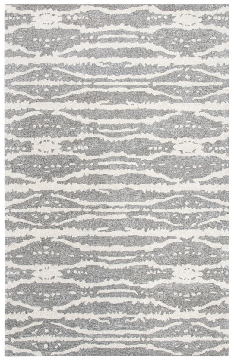 Soho 656 Contemporary Hand Tufted 60% Viscose, 40% Wool Rug Grey / Ivory