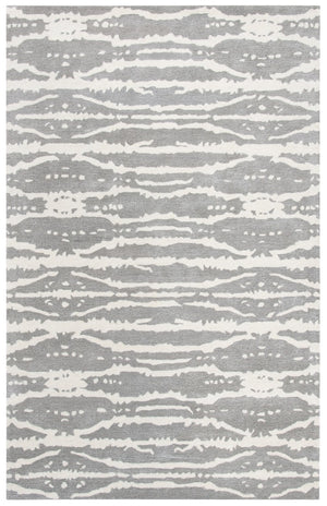 Soho 656 Contemporary Hand Tufted 60% Viscose, 40% Wool Rug Grey / Ivory