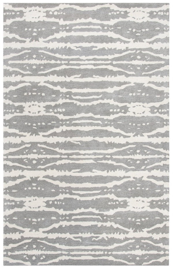 Soho 656 Contemporary Hand Tufted 60% Viscose, 40% Wool Rug Grey / Ivory