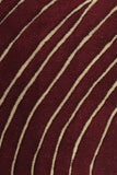Chandra Rugs Solas 100% Wool Hand-Tufted Contemporary Rug Maroon/Cream 7'9 x 10'6