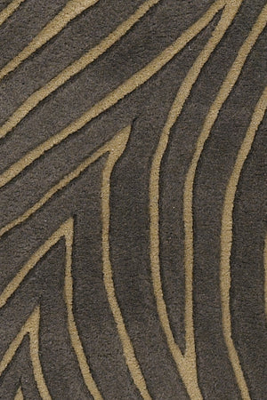 Chandra Rugs Solas 100% Wool Hand-Tufted Contemporary Rug Taupe/Gold 7'9 x 10'6