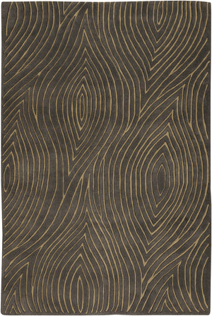 Chandra Rugs Solas 100% Wool Hand-Tufted Contemporary Rug Taupe/Gold 7'9 x 10'6