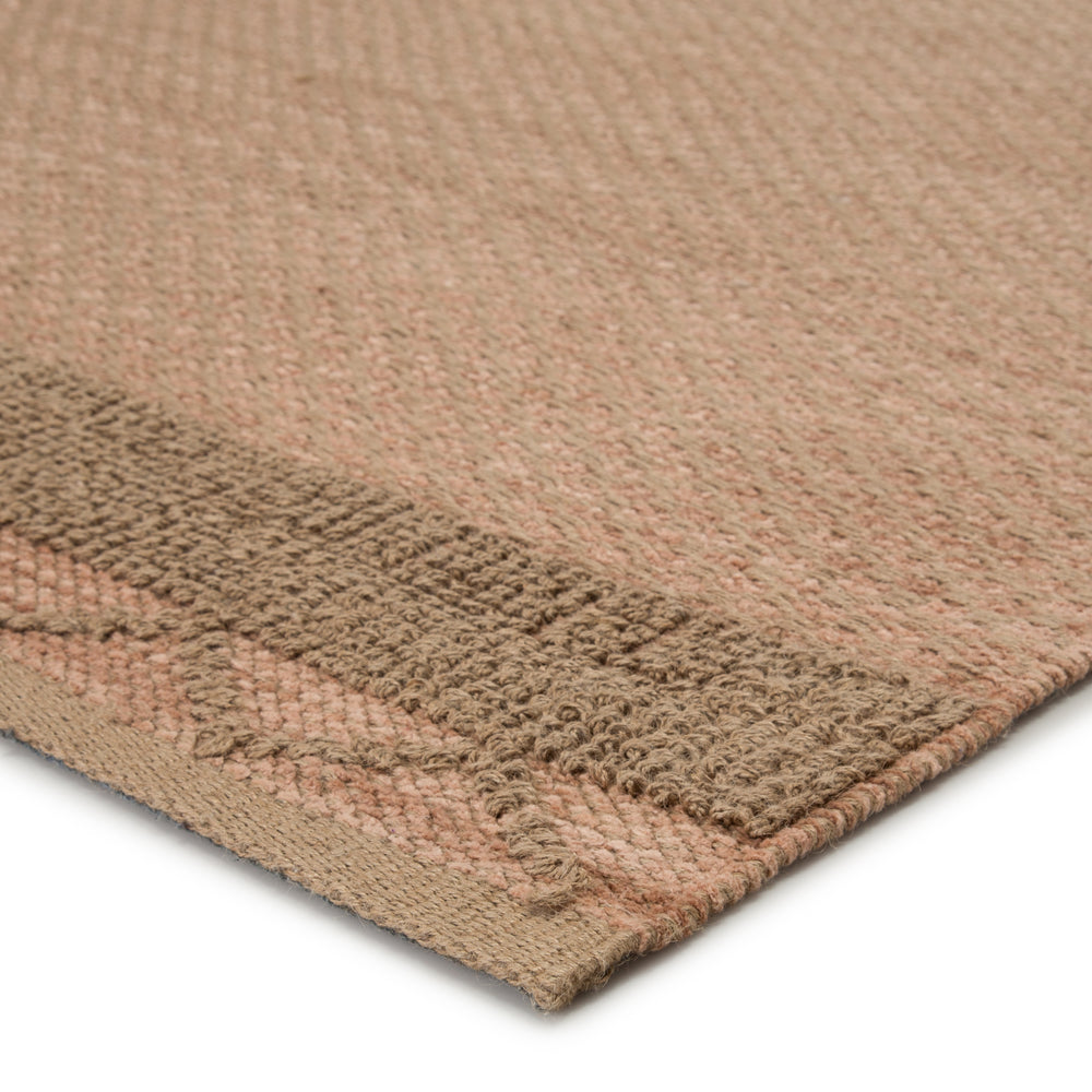 Jaipur Living Curran Natural Border Pink/ Tan Area Rug (10'X14')