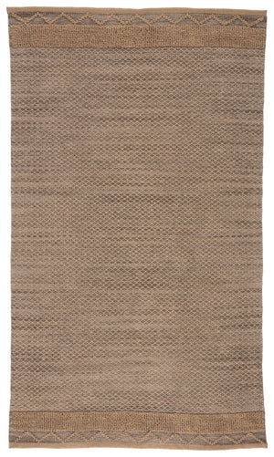 Jaipur Living Curran Natural Border Gray/ Tan Area Rug (10'X14')