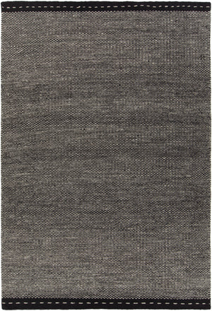 Chandra Rugs Sonnet 100% Wool Hand-Woven Flatweave Rug Grey/Black 9' x 13'