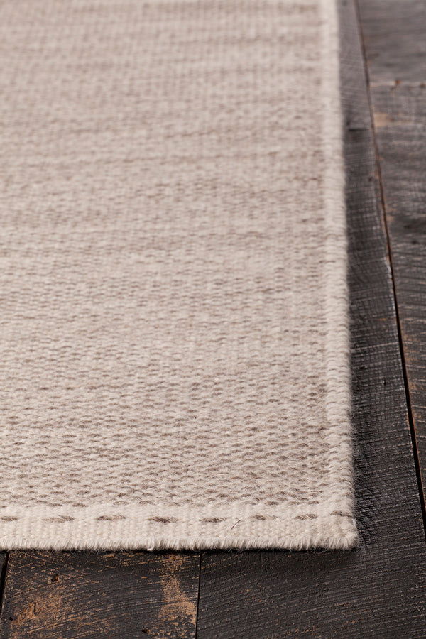 Chandra Rugs Sonnet 100% Wool Hand-Woven Flatweave Rug Grey/White 9' x 13'